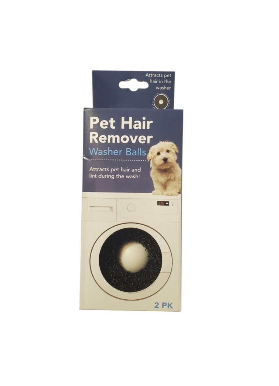 Pet Hair Remover Washer Balls 2 Pack Dogs/Cats
